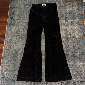 Rolla’s Eastcoast Flare Black Highrise Flare Women's Corduroy Pants
